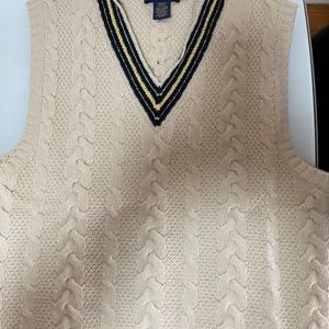 Rugby Shetland wool vest